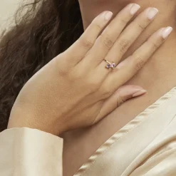 Histoire d'Or Bague Myrtie Or Jaune Amethyste Violet Oxyde De Zirconium* Bagues|Bagues Avec Pierre