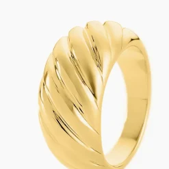 Histoire d'Or Bague Nemee Acier Jaune* Bagues|Bagues Sans Pierre