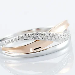 Histoire d'Or Bague Nene Or Bicolore Diamant* Bagues|Bagues Avec Pierre