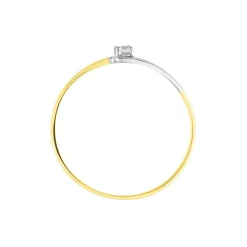 Online Histoire d'Or Bague Nesryne De Zirconium or bicolore oxyde
