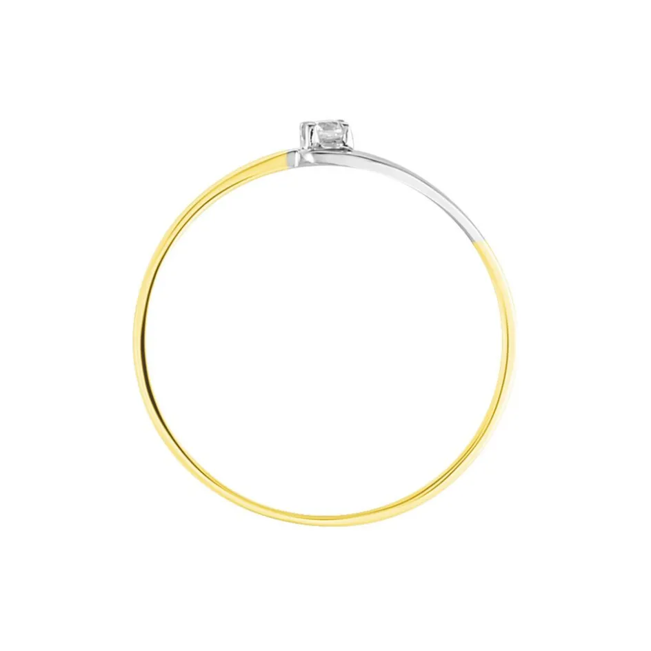Online Histoire d'Or Bague Nesryne De Zirconium or bicolore oxyde