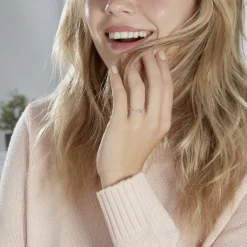 Histoire d'Or Bague Noria Or Blanc Topaze Et Oxyde De Zirconium