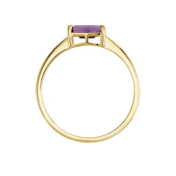 Clearance Histoire d'Or Bague Nottingham Or Jaune Améthyste or jaune améthyste violet