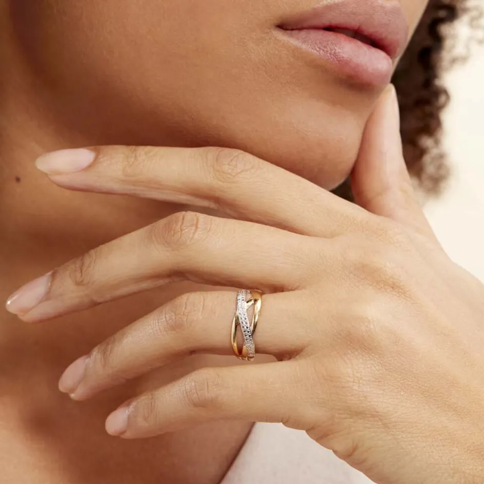 Histoire d'Or Bague Nuccia Or Bicolore Diamant* Bagues|Bagues Avec Pierre