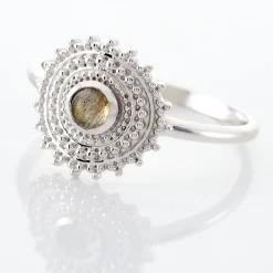 Histoire d'Or Bague Nyoko Argent Blanc Labradorite* Bagues|Bagues Fantaisie