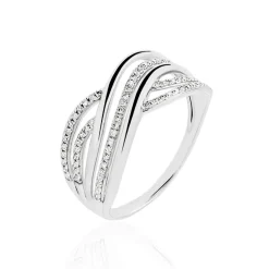 Histoire d'Or Bague Ocean Or Blanc Diamant* Bagues|Bagues Avec Pierre