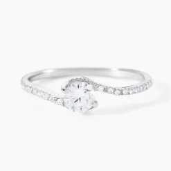 Histoire d'Or Bague Olly Or Blanc Oxyde De Zirconium* Bagues|Bagues Avec Pierre