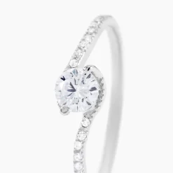 Histoire d'Or Bague Olly Or Blanc Oxyde De Zirconium* Bagues|Bagues Avec Pierre