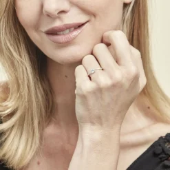 Histoire d'Or Bague Olly Or Blanc Oxyde De Zirconium* Bagues|Bagues Avec Pierre