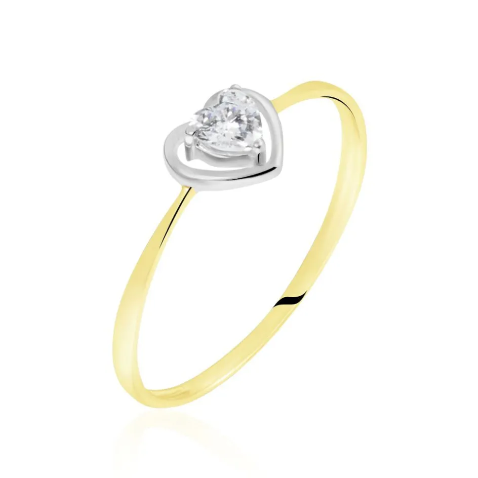 Hot Histoire d'Or Bague Or Bicolore Goulvena Oxyde De Zirconium