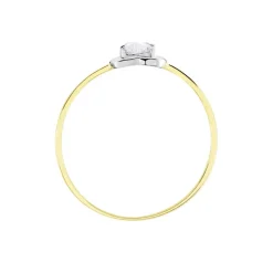 Hot Histoire d'Or Bague Or Bicolore Goulvena Oxyde De Zirconium