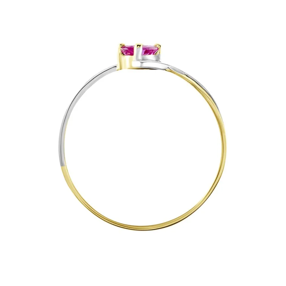 Histoire d'Or Bague Or Bicolore Rosmunda Rubis* Bagues|Bagues Avec Pierre