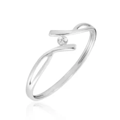 Histoire d'Or Bague Or Blanc Aatto Diamants* Bagues|Bagues Avec Pierre