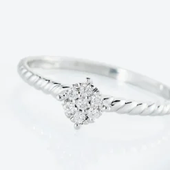 Clearance Histoire d'Or Bague Or Blanc Addie Diamants