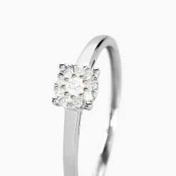 Clearance Histoire d'Or Bague Or Blanc Adeline Diamants