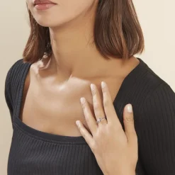 Histoire d'Or Bague Or Blanc Charlotta Diamant* Bagues|Bagues Avec Pierre