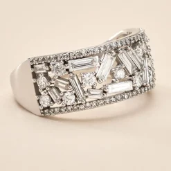 Outlet Histoire d'Or Bague Or Blanc Collection 1986 Diamants