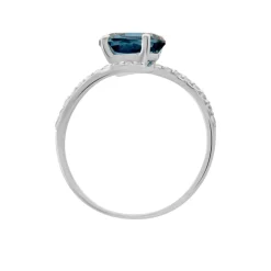 Discount Histoire d'Or Bague Or Blanc Erwin Topaze Oxydes De Zirconium