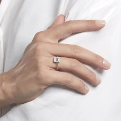 Hot Histoire d'Or Bague Or Blanc Goulven Oxyde De Zirconium