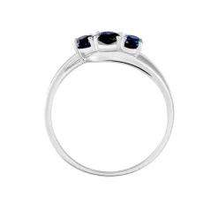 Histoire d'Or Bague Or Blanc Jaire Saphir* Bagues|Bagues Avec Pierre