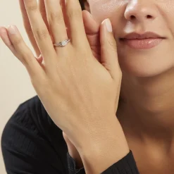 Histoire d'Or Bague Or Blanc Katherina Diamants* Bagues|Bagues Avec Pierre