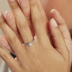 Histoire d'Or Bague Or Blanc Katherina Diamants* Bagues|Bagues Avec Pierre