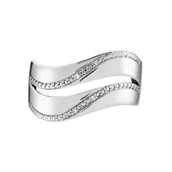 Histoire d'Or Bague Or Blanc Kristiina Diamants* Bagues|Bagues Avec Pierre