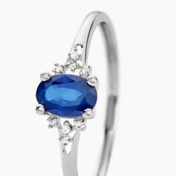 Histoire d'Or Bague Or Blanc Marie Saphir Diamants* Bagues|Bagues Avec Pierre