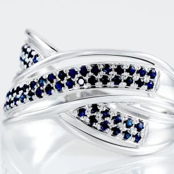 Histoire d'Or Bague Or Blanc Mauraine Saphirs* Bagues|Bagues Avec Pierre