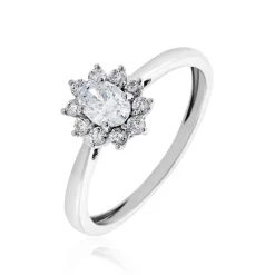 Histoire d'Or Bague Or Blanc Mysie Diamants Synthétiques* Bagues|Bagues Avec Pierre