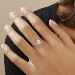 Histoire d'Or Bague Or Blanc Mysie Diamants Synthétiques* Bagues|Bagues Avec Pierre