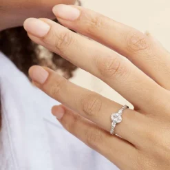 Histoire d'Or Bague Or Blanc Peadar Oxyde De Zirconium* Bagues|Bagues Avec Pierre