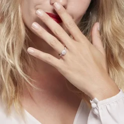 Outlet Histoire d'Or Bague Or Blanc  Shirlene Diamant Synthetique