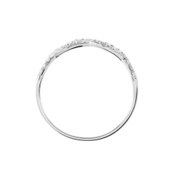 Online Histoire d'Or Bague Or Blanc Triston Oxyde De Zirconium