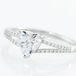 New Histoire d'Or Bague Or Blanc Zandra Oxyde De Zirconium