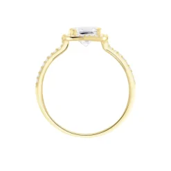 New Histoire d'Or Bague Or Jaune Adrienne Oxydes De Zirconium or jaune oxyde