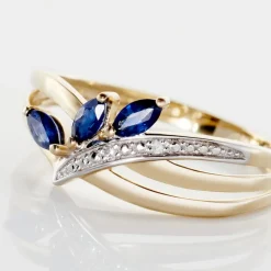 Histoire d'Or Bague Or Jaune Carl Saphirs Diamants* Bagues|Bagues Avec Pierre