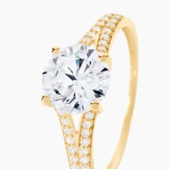 Histoire d'Or Bague Or Jaune Carolina Oxyde De Zirconium* Bagues|Bagues Avec Pierre