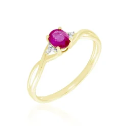 Sale Histoire d'Or Bague Or Jaune Cassie Rubis Diamants or jaune rubis