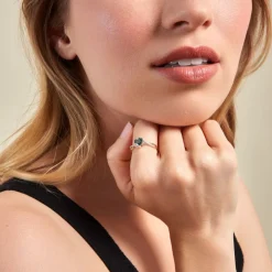 Outlet Histoire d'Or Bague Or Jaune Clothilde Topaze Oxydes De Zirconium or jaune topaze london blue