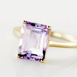 Discount Histoire d'Or Bague Or Jaune Faraj Amethyste or jaune améthyste rose