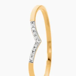 New Histoire d'Or Bague Or Jaune Kaitlynn Diamant