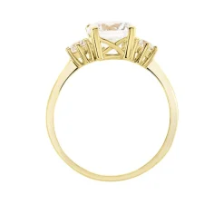 New Histoire d'Or Bague Or Jaune Kesari Oxyde De Zirconium