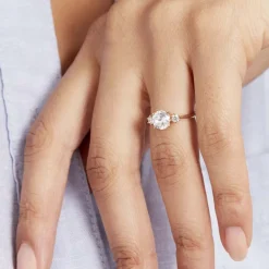 New Histoire d'Or Bague Or Jaune Kesari Oxyde De Zirconium