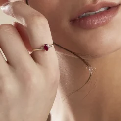 Discount Histoire d'Or Bague Or Jaune Marie Rubis Diamants or jaune rubis