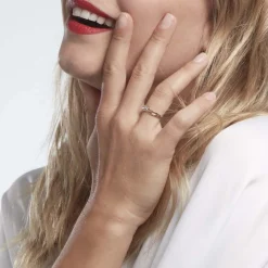 Discount Histoire d'Or Bague Or Jaune Shaleana Oxydes De Zirconium