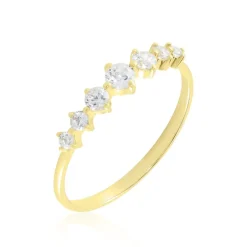 Hot Histoire d'Or Bague Or Jaune Sunday Oxyde De Zirconium