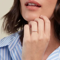 Hot Histoire d'Or Bague Or Jaune Sunday Oxyde De Zirconium