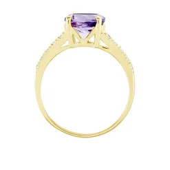 Histoire d'Or Bague Or Jaune Terese Améthyste* Bagues|Bagues Avec Pierre