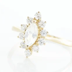 Histoire d'Or Bague Or Jaune Vladimira Oxyde De Zirconium